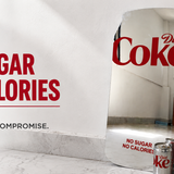 Diet Coke Reflective Acrylic Wall Decor (2ft) - Small